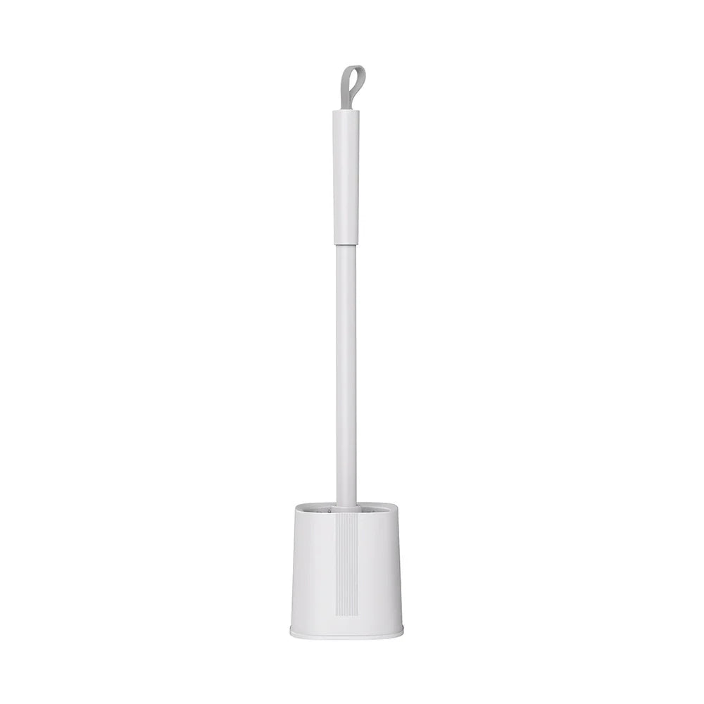 Kavdrino Household Toilet Brush Set with No Dead Angles, Long-Handled Wall-Mounted Soft Bristle Toilet Brush
