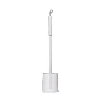 Kavdrino Household Toilet Brush Set with No Dead Angles, Long-Handled Wall-Mounted Soft Bristle Toilet Brush