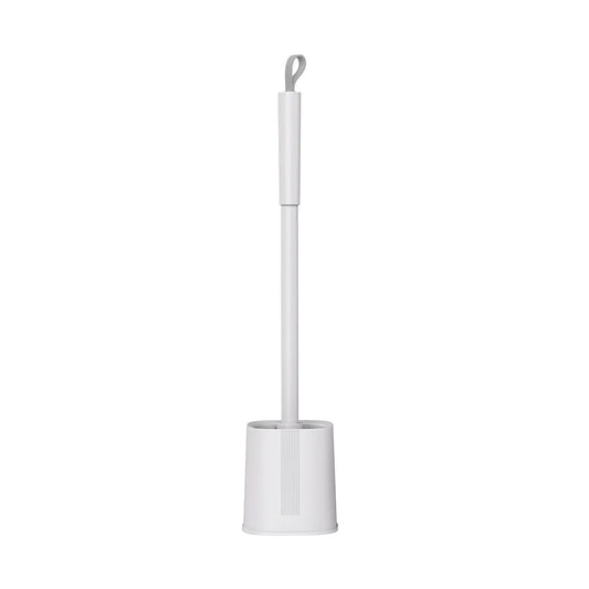 Kavdrino Household Toilet Brush Set with No Dead Angles, Long-Handled Wall-Mounted Soft Bristle Toilet Brush