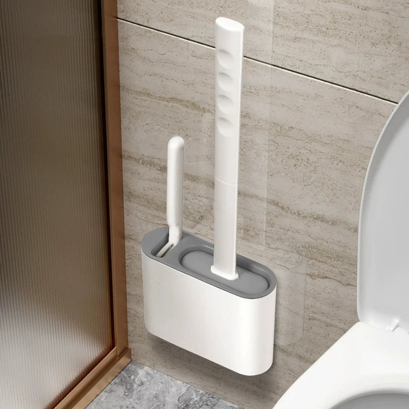 Kavdrino New Silicone Toilet Brush for Home, Wall-Mounted, No Dead Corners for Bathroom
