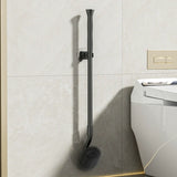 Kavdrino New Long-Handled Toilet Brush, Bathroom Cleaning Brush, Plastic Soft Bristle Toilet Cleaner