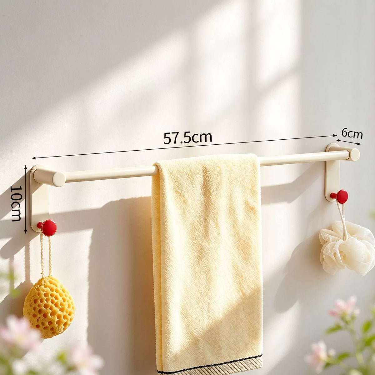Kavdrino Mint Green Dopamine Stainless Steel Towel Bar for Bathroom, No Drilling Required