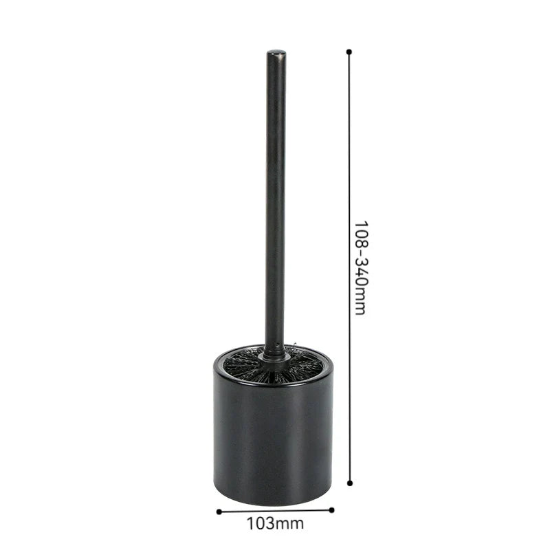 Kavdrino Bathroom glass cup toilet brush set with extended handle wall-mounted for home use