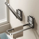 Kavdrino Bathroom Suction Cup Foldable Towel Rack Storage Shelf