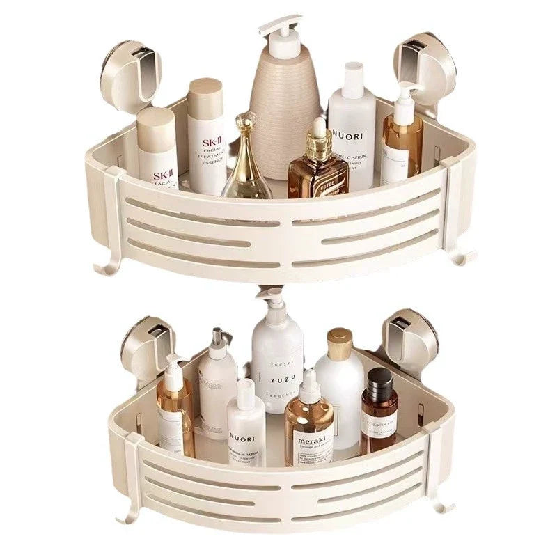 Kavdrino Bathroom Suction Cup Triangle Storage Rack, No Drilling Required