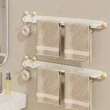 Kavdrino Minimalist Towel Rack, No-Drill Bathroom Hanging Rod, Bathroom Storage Rack