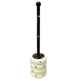 Kavdrino Wall-Mounted Polka Dot Toilet Brush Set for Thorough Household Bathroom Cleaning