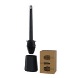 Kavdrino Silicone-like Toilet Brush Set for Bathroom with Long-Handle Cleaning Brush
